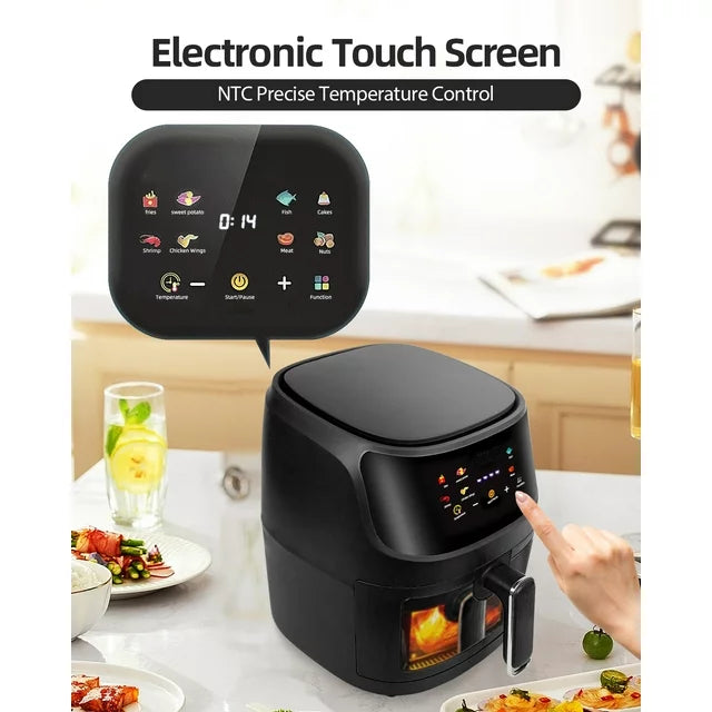 Air Fryer Oven 8.5QT, 410°F Digital One Touch Screen Airfryer
