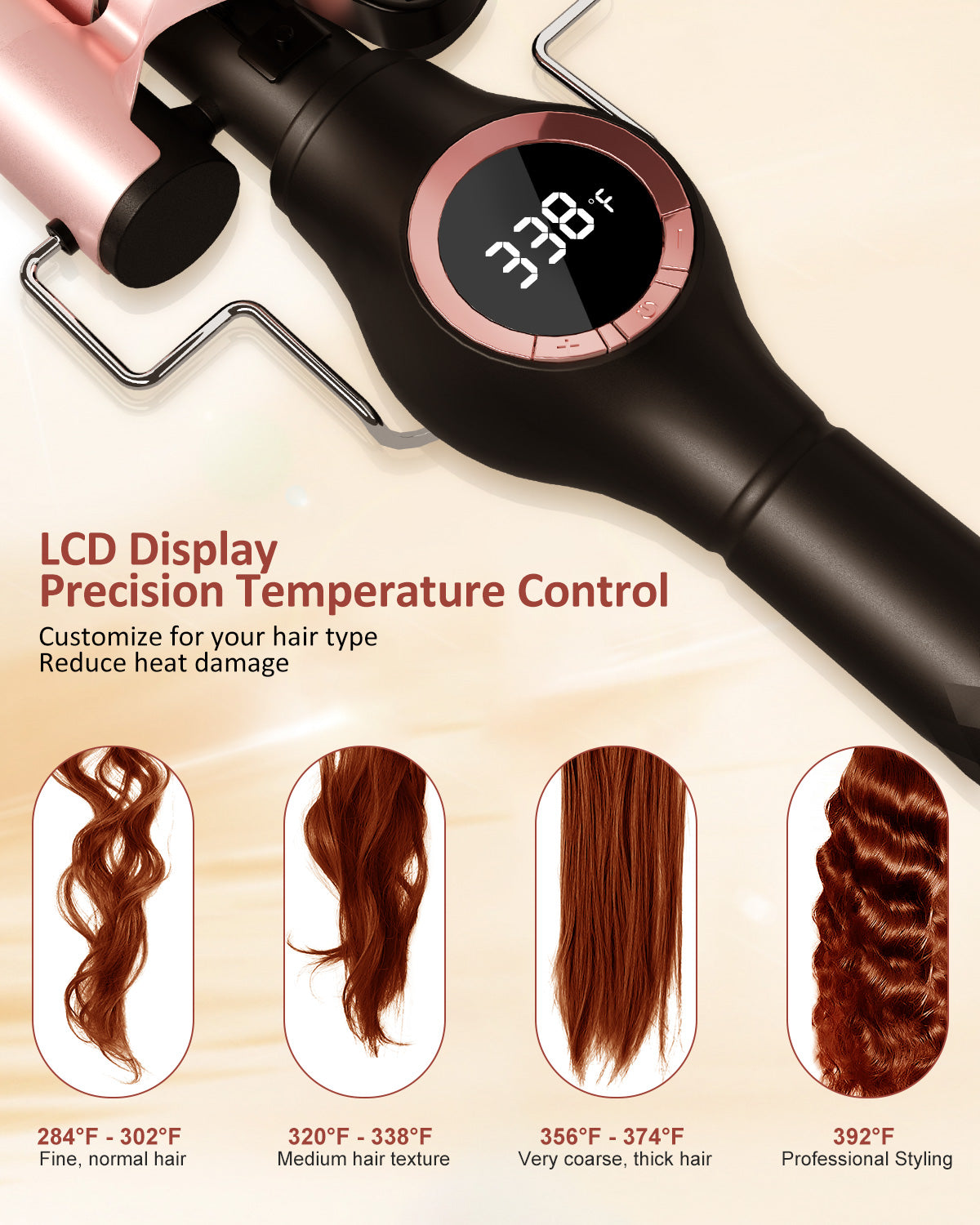 3 Barrel Hair Waver Pink