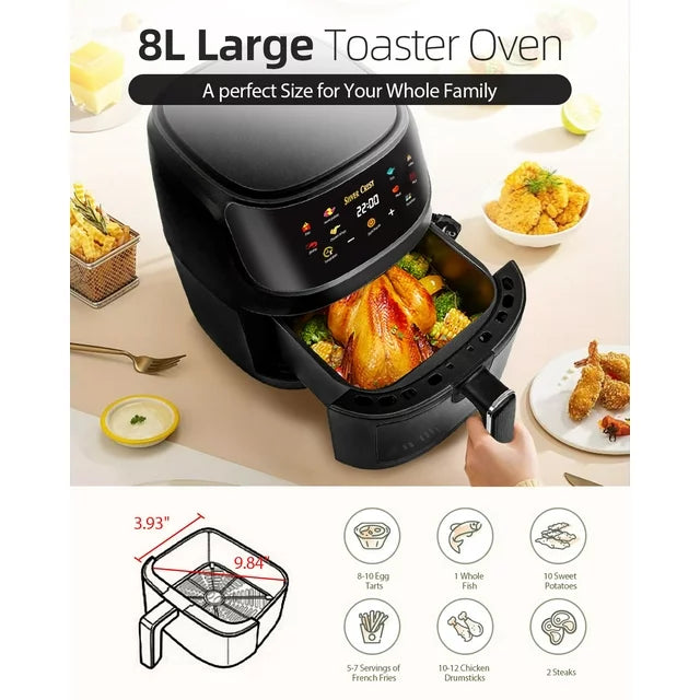 Air Fryer Oven 8.5QT, 410°F Digital One Touch Screen Airfryer