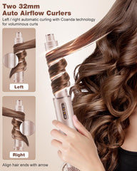 7MAGIC 7 in 1 Hair Styler & Hair Dryer Brush, 110,000 RPM High-Speed Blow Dryer with Negative Ions for Frizz-Free Styling Fast Drying Curling Volumizing Straightening, Hot Air Styler with Travel Case