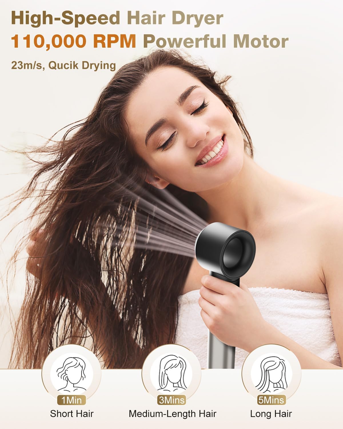 Hair Dryer Brush & 6 in 1 Hair Styler