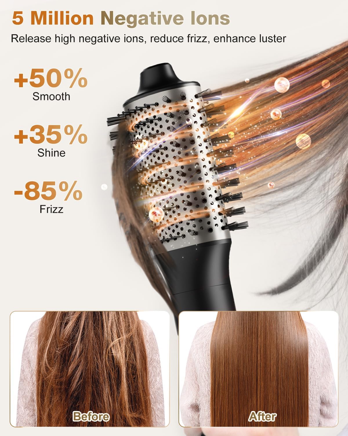 Hair Dryer Brush & 6 in 1 Hair Styler