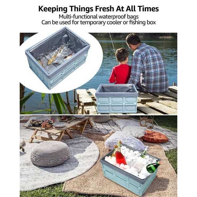 15 Gallon Large Plastic Storage Bins with Lids