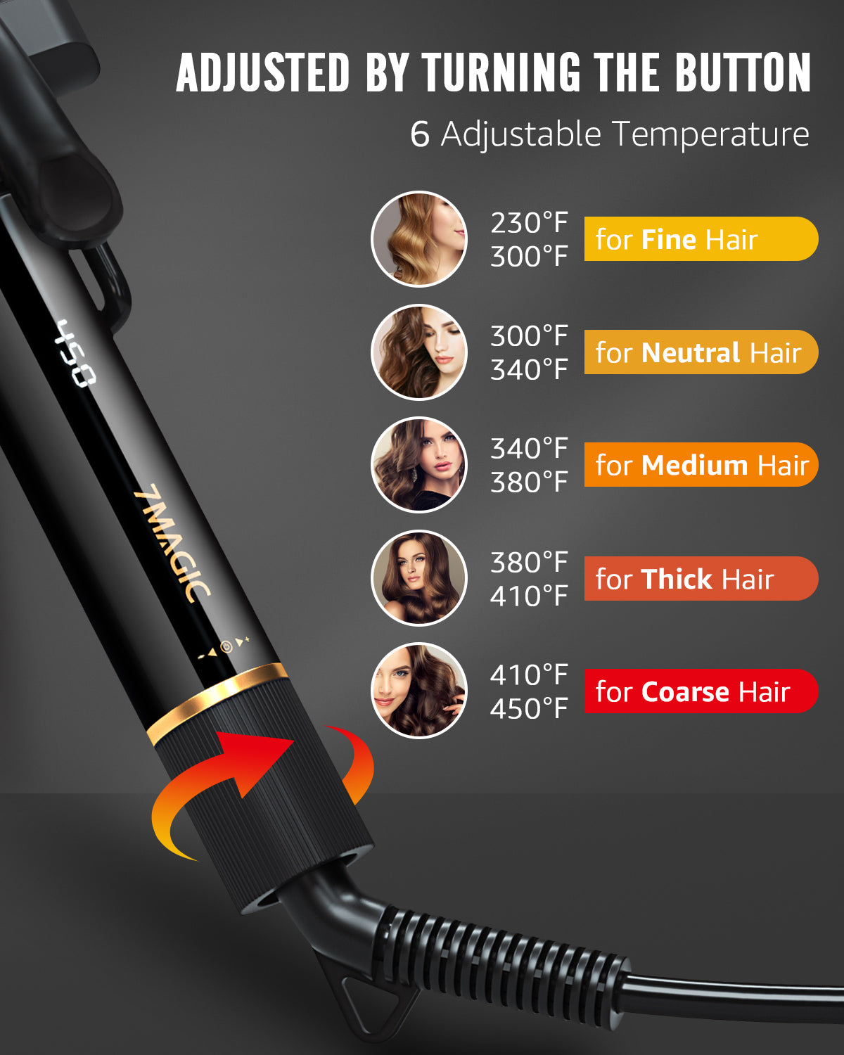 3 Barrel Hair Waver Black
